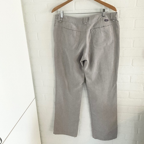 NWOT Patagonia Women Trouser Pants Hemp Straight/Wide leg Light Gray Eco Sz 12 - Picture 6 of 11